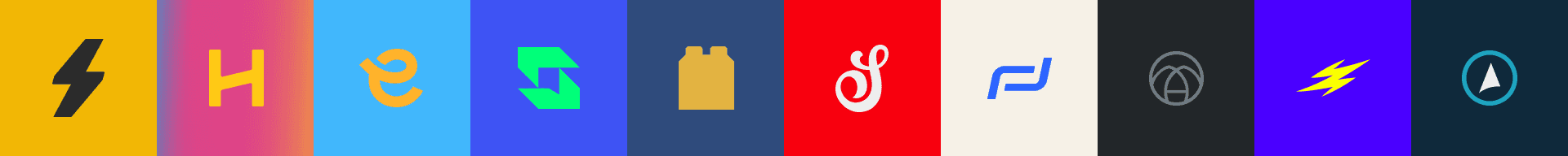 Logos de marcas criadas pelo FAMOSO.®, estúdio de branding em Porto Alegre